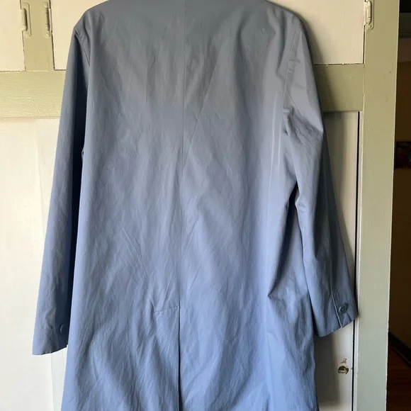 Weatherproof Garment Company Women's Trench Coat Jacket Periwinkle Blue L - Picture 9 of 17